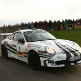 Ruben Zeltner gewann im Porsche 911 GT3 die Erzgebirgsrallye 2012