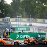 #92 Wimmer Werk Motorsport / Raphael Rennhofer / Emil Heyerdahl / Porsche 718 Cayman GT4 RS CS / #77 ME Motorsport / Linus Hahne / Thomas Rackl / BMW M4 GT4 Evo / Norisring