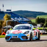 #27 / Team Buchbinder Rent-a-Car / Porsche 718 Cayman GT4 CS MR / Stephan Grotstollen / Georg Braun