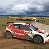Erster DRM-Sieg: Dominik Dinkel im Škoda Fabia R5