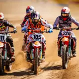 Jordi Tixier ( Frankreich / KTM / KTM Sarholz Racing Team ), Cyril Genot ( Belgien / KTM / KTM Sarholz Racing Team ) und Tom Koch ( Deutschland / KTM / Kosak Racing Team ) beim ADAC MX Masters