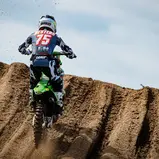 Bradley Mesters ( Niederlande / Kawasaki / F&H Racing Shop-HMX ) beim ADAC MX Junior Cup 125