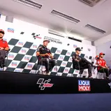 Pre-Event Pressekonferenz mit Fabio Quartararo, Aleix Espargaro, Francesco Bagnaia und Jack Miller