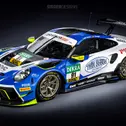 Der Porsche wird von Marco Holzer und Johannes Stengel pilotiert (Foto: Siegerdesigns)