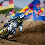 Lucas Leok setzte sich als jüngster Pilot der großen Leok-Familie an die Spitze des ADAC MX Junior Cup 85