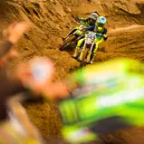 ADAC MX Masters, Tensfeld, Nikita Kucherov ( Russland / Kawasaki / Monster Energy Kawasaki Elf Team Pfeil ) und Nick Domann ( Deutschland / KTM / Falcon Motorsports ,ADAC MX Junior Cup