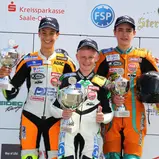 ADAC Junior Cup powered by KTM, Schleiz, Podium, Lukas Tulovic, Tim Georgi, Marc Zellhöfer