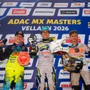 Das Podium des ADAC MX junior Cup 125 (v.l.): Leok, Ziemer, Heuver