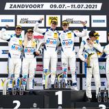 Das Podium der ADAC GT4 Germany in Zandvoort