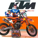 Derzeit das Maß in der 250 ccm-Klasse: Simon Längenfelder führt die Motocross-Weltmeisterschaft an (Foto: KTM/S. Taglioni)