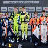 Das Podium der ADAC GT4 Germany vom Samstag