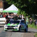 Will den Hattrick in Stemwede: Fabian Kreim im Škoda Fabia R5