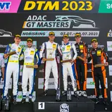 Das Podium des vierten ADAC GT Masters-Saisonrennens 
