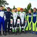 Die drei schnellsten Teams: Marijan Griebel/Tobias Braun, Christian Riedemann/Nico Otterbach und Philip Geipel/Katrin Becker
