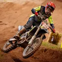 Der Meisterschaftsspitzenreiter Max Nagl freut sich auf die Sandstrecke im hohen Norden