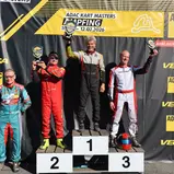 KZ2 Master (v.l.n.r.) Markus Rausch, Günter Weigl, Erich Huber, Christian Breiter, ADAC Kart Masters Ampfing