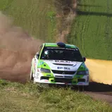 Deutsche Rallyemeisterschaft, ADACDeutsche Rallyemeisterschaft, ADAC Rallye Masters 2019; 6. Lauf, ADAC Knaus Tabbert 3-Städte-Rallye (Photo by Sascha Dörrenbächer)  #12-Michael Bieg, Mitsubishi Lancer Evo 9Rallye Masters 2019; 6. Lauf, ADAC Knaus Tabbert