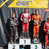 KZ2 (v.l.n.r.) Marek Skrivan, Daniel Stell, Tommie van der Struijs, Eric Wess, ADAC Kart Masters Ampfing