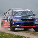 Stark in Hessen: Der Sachse Peter Corazza im Mitsubishi Lancer Evo 9