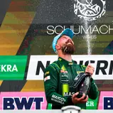 Großer Jubel bei Nicki Thiim über ein perfektes Wochenende mit zwei Norisring-Siegen