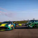 DTM-Neueinsteiger Gilles Magnus trifft im Aston Martin unter anderem auf BMW-Pilot Marco Wittmann (l-r)