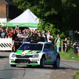 Will den Hattrick in Stemwede: Fabian Kreim im Škoda Fabia R5