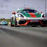 #23 Stefan Bostandjiev / Pavel Lefterov / Overdrive Racing / Porsche 718 Cayman GT4 RS CS