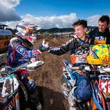 ADAC MX Junior Cup, Gaildorf, Rene Hofer ( KTM / Österreich ) und Jeremy Sydow ( KTM / Deutschland )