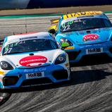 #27 / Team Buchbinder Rent-a-Car / Porsche 718 Cayman GT4 CS MR / Stephan Grotstollen / Georg Braun & #22 / Team Allied-Racing / Porsche 718 Cayman GT4 CS MR / Moritz Wiskirchen / Phil Hill
