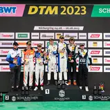 Das Podium der ADAC GT4 Germany auf dem Nürburgring