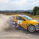 Härtester Verfolger: Hermann Gaßner im Mitsubishi Lancer