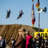 Tim Koch ( Deutschland / Husqvarna / VisuAlz Production ) und Kaarel Tilk ( Estland / Husqvarna / MX-HANDEL Racing ) beim ADAC MX Masters