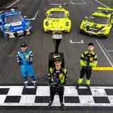 In Hockenheim steigt der Titel-Showdown mit Ricardo Feller, Thomas Preining und Mirko Bortolotti (l-r)