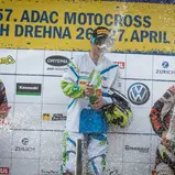 ADAC MX Masters, Fürstlich Drehna, Sebastien Pourcel ( KTM / Frankreich ), Dennis Ullrich ( KTM / Deutschland ) und Pascal Rauchenecker ( KTM / Österreich )