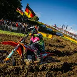 Mit dem Sieg in Holzgerlingen sicherte van de Moosdijk seinen ersten ADAC MX Masters Titel