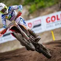 Emil Ziemer startet nach der Quali-Bestzeit von der Pole Position des ADAC MX Junior Cup 125