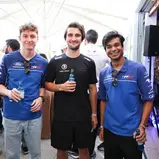 Motorsport Lounge am Norisring (v.l.): Finn Wiebelhaus, Ben Dörr und Arjun Maini 