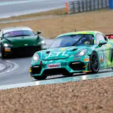 #9 Tano Neumann/Joachim Bölting (Overdrive Racing / Porsche 718 Cayman GT4 RS CS)