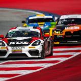 Acht Porsche 718 Cayman GT4 treten auf dem Red Bull Ring an