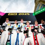 Das Podium nach dem Samstagsrennen auf dem Hockenheimring