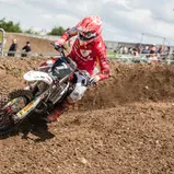 Motocross-Youngster Maximilian Spies glänzte mit Podium und Laufsieg in Bielstein