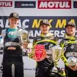 Das WZ-Racing Team mit (v.l.) Cato Nickel, Oriol Oliver und Mike Gwerder beeindruckte mit einer tollen Teamleistung