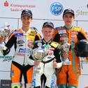 ADAC Junior Cup powered by KTM, Schleiz, Podium, Lukas Tulovic, Tim Georgi, Marc Zellhöfer