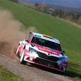 Deutsche Rallyemeisterschaft, ADAC Rallye Masters 2019; 6. Lauf, ADAC Knaus Tabbert 3-Städte-Rallye (Photo by Sascha Dörrenbächer)  #3-Dominik Dinkel, Skoda Fabia R5 Evo