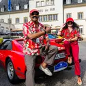 „Magnum p.i.“ auf der ADAC Europa Classic 2026: Dwight Blackshear und Ewa Acheprzeradzka mit ihrem Ferrari 308 GTS i von 1982.