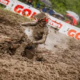 Tom Koch kämpfte sich als bester Serienstarter auf das Podium hinter den zwei WM-Gastfahrern Herlings und Jonass