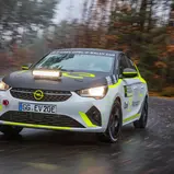 Bereit für die Rallye-Strecke: Der Opel Corsa-e Rally / Quelle: Opel Automotive GmbH 