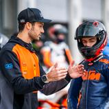 Unter Anleitung von Riding Coach Lukas Tulovic absolvierten die Talente die ersten Runden am Red Bull Ring