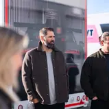 Markus Kuhn und Sebastian Vollmer  / „Motorsport meets American Football Day“ auf dem Dekra Lausitzring