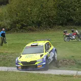 Deutsche Rallyemeisterschaft, ADAC Rallye Masters 2019; 6. Lauf, ADAC Knaus Tabbert 3-Städte-Rallye (Photo by Sascha Dörrenbächer)  #5-Philip Geipel, Skoda Fabia R5 Evo
